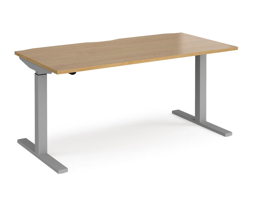 Elev8²Mono - Sit-stand Desk - Silver Frame.