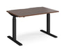 Elev8²Touch - Sit-stand Single Desk - Black Frame.