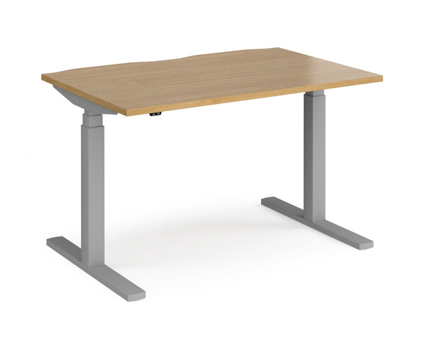 Elev8²Touch - Sit-stand Single Desk - Silver Frame.