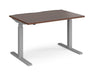 Elev8²Touch - Sit-stand Single Desk - Silver Frame.