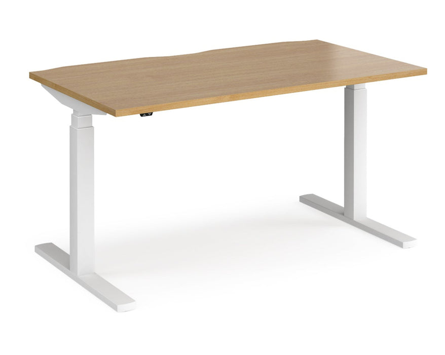 Elev8²Touch - Sit-stand Single Desk - White Frame.