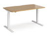 Elev8²Touch - Sit-stand Single Desk - White Frame.