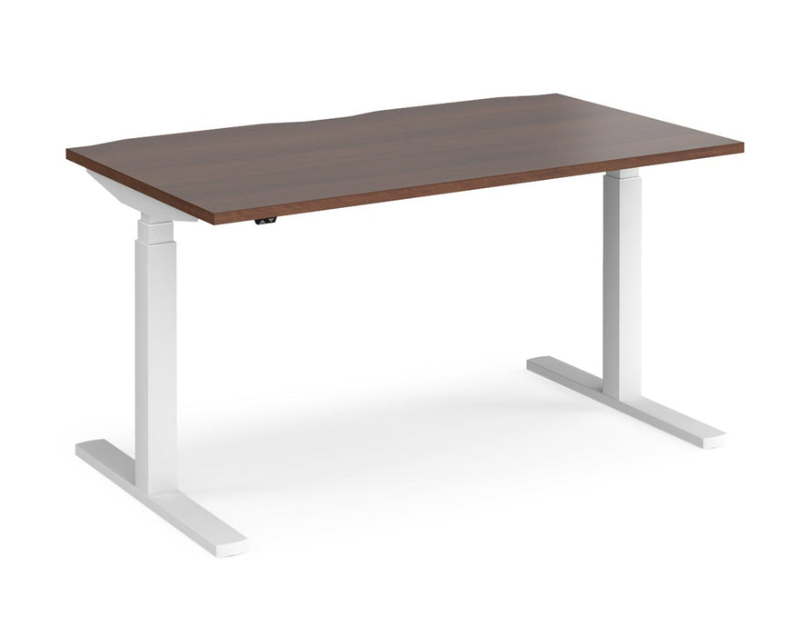 Elev8²Touch - Sit-stand Single Desk - White Frame.