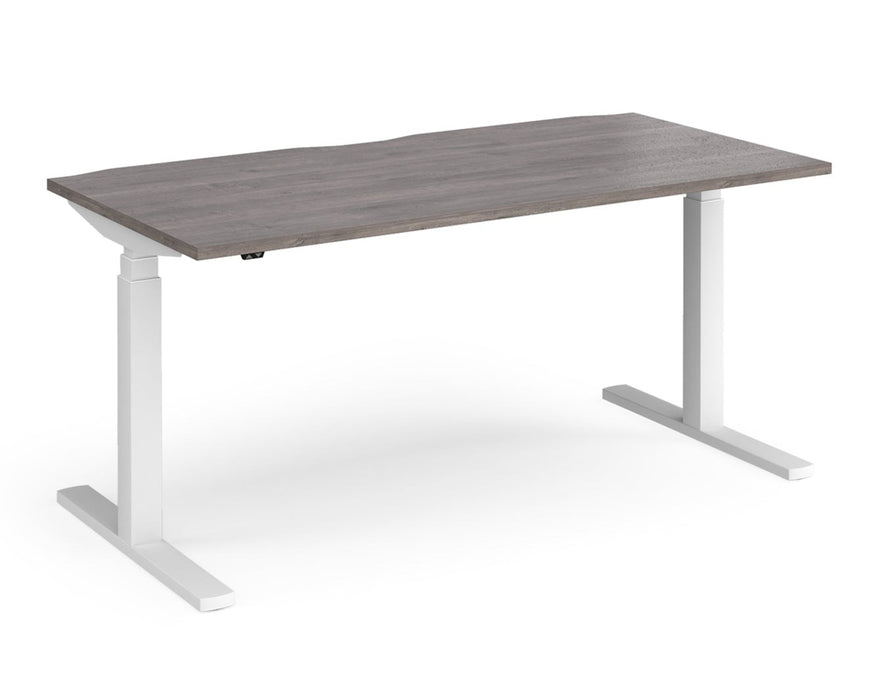 Elev8²Touch - Sit-stand Single Desk - White Frame.