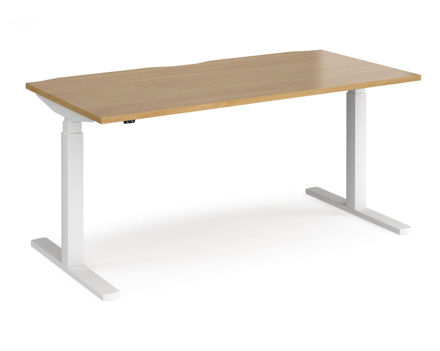 Elev8²Touch - Sit-stand Single Desk - White Frame.