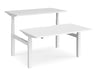 Elev8²Touch - Sit-stand Back-to-back Desk - White Frame.