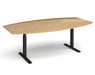 Elev8²Touch - Radial Boardroom Table - Black Frame.