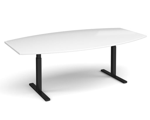 Elev8²Touch - Radial Boardroom Table - Black Frame.