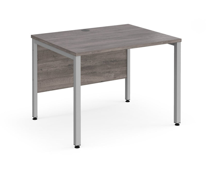 Maestro 25 -  Straight Desk 800mm Depth - Bench Leg Frame in Sliver.