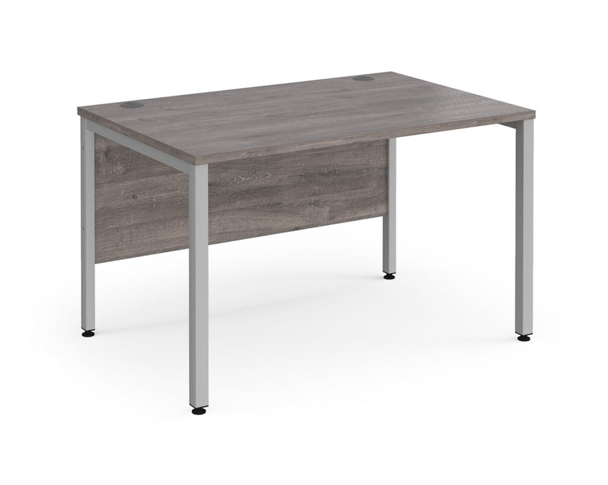 Maestro 25 -  Straight Desk 800mm Depth - Bench Leg Frame in Sliver.