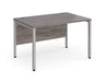 Maestro 25 -  Straight Desk 800mm Depth - Bench Leg Frame in Sliver.