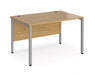 Maestro 25 -  Straight Desk 800mm Depth - Bench Leg Frame in Sliver.