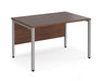 Maestro 25 -  Straight Desk 800mm Depth - Bench Leg Frame in Sliver.