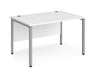 Maestro 25 -  Straight Desk 800mm Depth - Bench Leg Frame in Sliver.