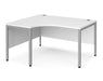 Maestro 25 -  Left Hand Back to Back Ergonomic Desk - Bench Leg Frame in Silver.