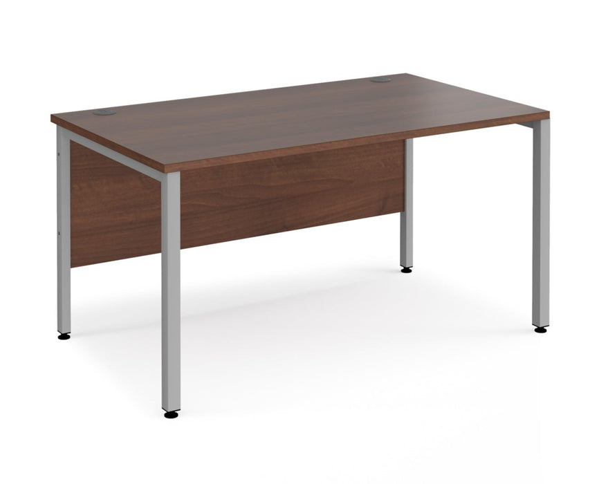 Maestro 25 -  Straight Desk 800mm Depth - Bench Leg Frame in Sliver.