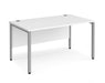 Maestro 25 -  Straight Desk 800mm Depth - Bench Leg Frame in Sliver.