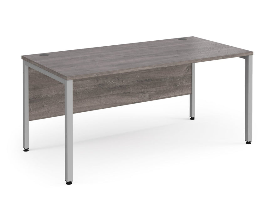 Maestro 25 -  Straight Desk 800mm Depth - Bench Leg Frame in Sliver.