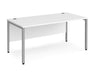 Maestro 25 -  Straight Desk 800mm Depth - Bench Leg Frame in Sliver.