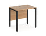 Maestro 25 -  Straight Desk 600mm Depth - Bench Leg Frame in Black.