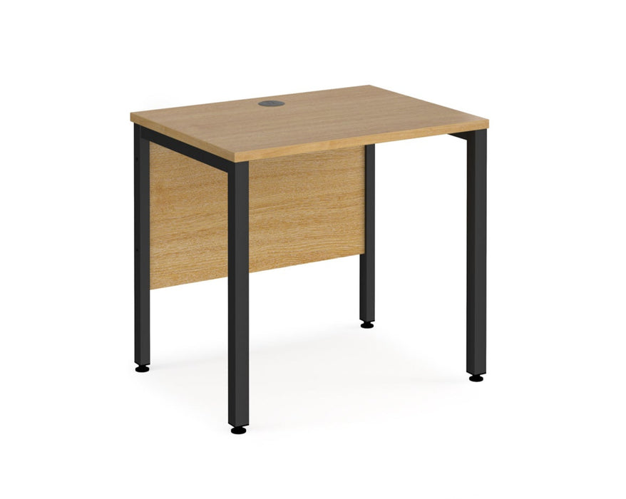 Maestro 25 -  Straight Desk 600mm Depth - Bench Leg Frame in Black.