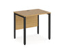 Maestro 25 -  Straight Desk 600mm Depth - Bench Leg Frame in Black.