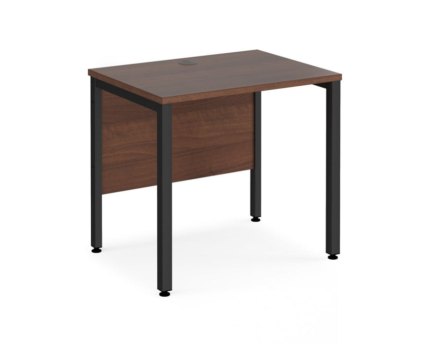 Maestro 25 -  Straight Desk 600mm Depth - Bench Leg Frame in Black.