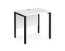 Maestro 25 -  Straight Desk 600mm Depth - Bench Leg Frame in Black.