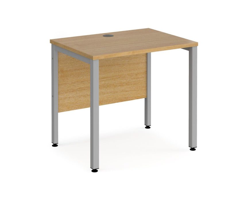 Maestro 25 -  Straight Desk 600mm Depth - Bench Leg Frame in Sliver.