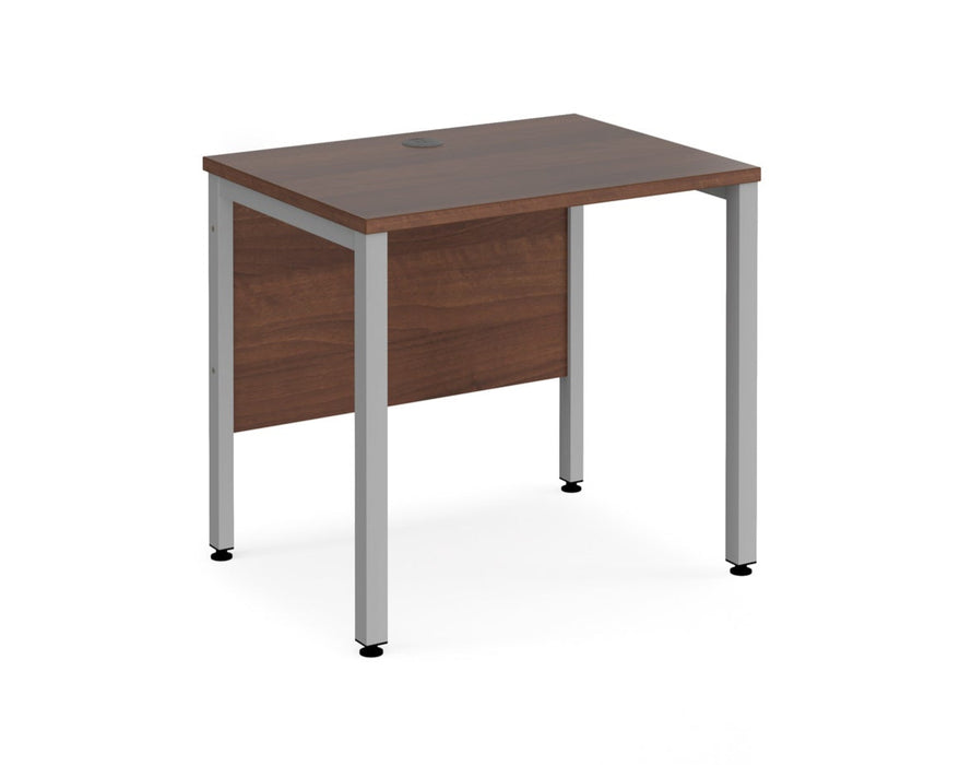 Maestro 25 -  Straight Desk 600mm Depth - Bench Leg Frame in Sliver.