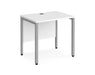 Maestro 25 -  Straight Desk 600mm Depth - Bench Leg Frame in Sliver.