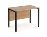 Maestro 25 -  Straight Desk 600mm Depth - Bench Leg Frame in Black.