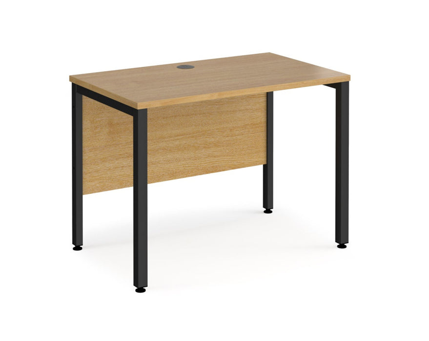 Maestro 25 -  Straight Desk 600mm Depth - Bench Leg Frame in Black.