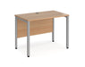 Maestro 25 -  Straight Desk 600mm Depth - Bench Leg Frame in Sliver.