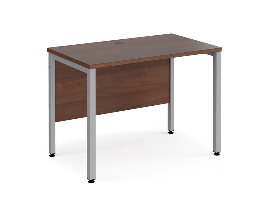 Maestro 25 -  Straight Desk 600mm Depth - Bench Leg Frame in Sliver.