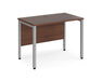 Maestro 25 -  Straight Desk 600mm Depth - Bench Leg Frame in Sliver.