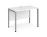 Maestro 25 -  Straight Desk 600mm Depth - Bench Leg Frame in Sliver.