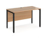 Maestro 25 -  Straight Desk 600mm Depth - Bench Leg Frame in Black.