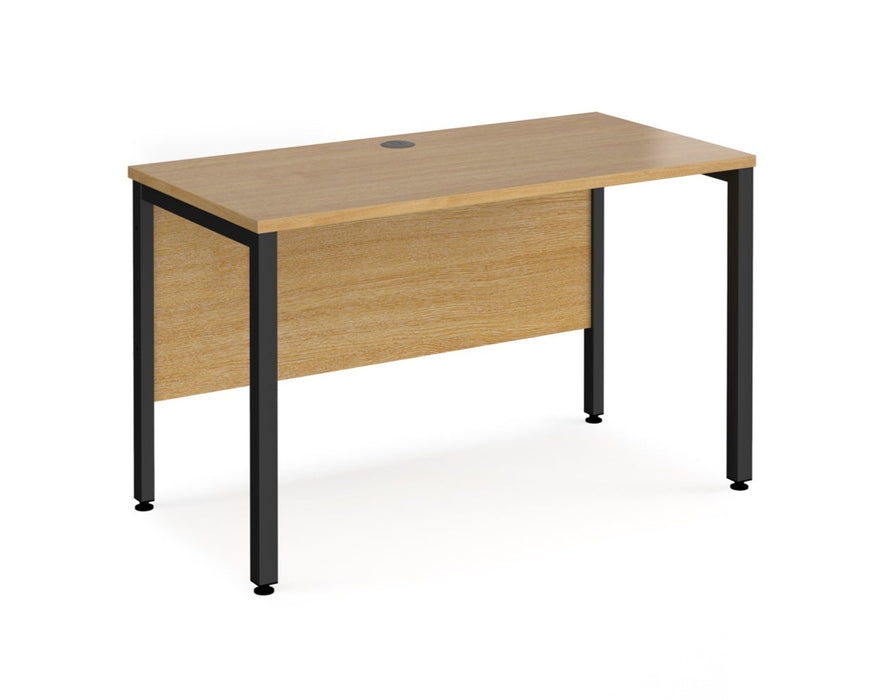 Maestro 25 -  Straight Desk 600mm Depth - Bench Leg Frame in Black.