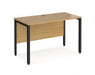 Maestro 25 -  Straight Desk 600mm Depth - Bench Leg Frame in Black.