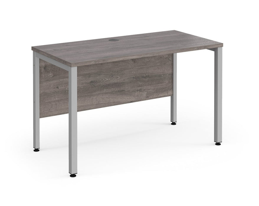 Maestro 25 -  Straight Desk 600mm Depth - Bench Leg Frame in Sliver.