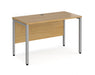 Maestro 25 -  Straight Desk 600mm Depth - Bench Leg Frame in Sliver.