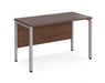 Maestro 25 -  Straight Desk 600mm Depth - Bench Leg Frame in Sliver.