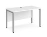 Maestro 25 -  Straight Desk 600mm Depth - Bench Leg Frame in Sliver.