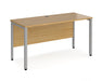 Maestro 25 -  Straight Desk 600mm Depth - Bench Leg Frame in Sliver.