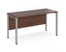 Maestro 25 -  Straight Desk 600mm Depth - Bench Leg Frame in Sliver.