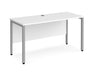 Maestro 25 -  Straight Desk 600mm Depth - Bench Leg Frame in Sliver.