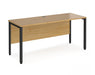 Maestro 25 -  Straight Desk 600mm Depth - Bench Leg Frame in Black.