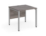 Maestro 25 -  Straight Desk 800mm Depth - Bench Leg Frame in Sliver.