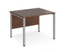 Maestro 25 -  Straight Desk 800mm Depth - Bench Leg Frame in Sliver.